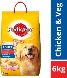 pedigree adult chicken, vegetable 6 kg dry dog food