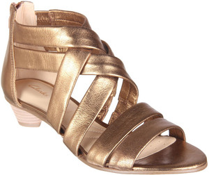 Clarks sales gold sandals