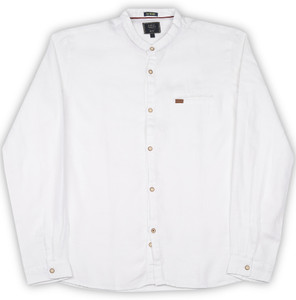 Indian Terrain Boys Solid Casual White 