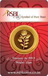 rsbl precious certified ravishing rose design 24 (9999) k 20 g yellow gold coin