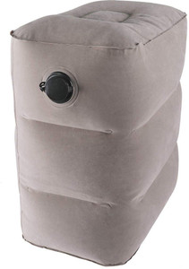Inflatable car outlet foot rest