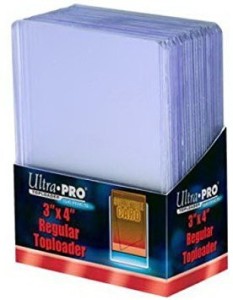 Ultra Pro Toploaders - 100 3 X 4 Plastic Cases With100 Soft Card Sleeves  for Trading Cards - Toploaders - 100 3 X 4 Plastic Cases With100 Soft Card  Sleeves for Trading