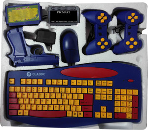 Ptcmart 8 Bit Keyboard Tv Video Game With 48 In 1 Games Like