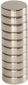 ART IFACT 10 Pieces of 10mm x 3mm Neodymium Magnets - N52 Disc / Cylindrical magnets - Rare Earth NdfeB Multipurpose Office Magnets Pack of 10