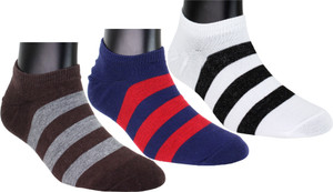 Neska Moda Men & Women Striped Peds/Footie/No-Show