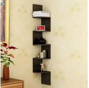 Onlineshoppee Zigzag corner wall shelf MDF Wall Shelf