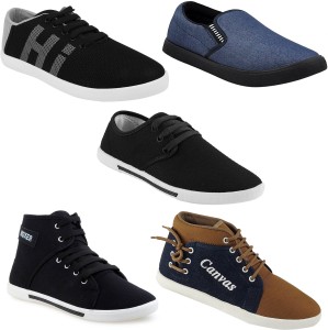 57% OFF on Chevit Men's Combo Pack of 4 Loafer & Sneakers (Casual Shoes)  Casuals For Men(Multicolor) on Flipkart | PaisaWapas.com