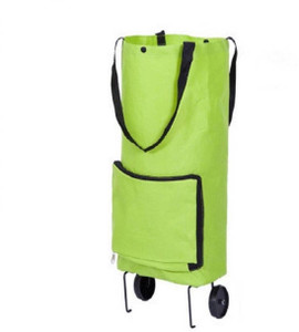 Buyerzone 2 Wheel Shopping Trolley, Lightweight Folding Travel Bag Trolley