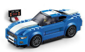 Emob 203 PCS Classic Super Racing Car Theme 3D Bricks Building Blocks Toy for Kids