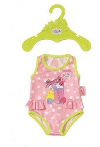 baby born Zapf Creation Swim Costume Outfit for 43Cm Dolls Pink