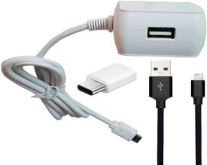 OTD Wall Charger Accessory Combo for Redmi Note 4, OnePlus 3, Iphone 7