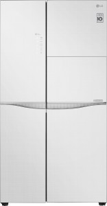 LG 675 L Frost Free Side by Side Refrigerator(Linen White, GC-C247UGLW)
