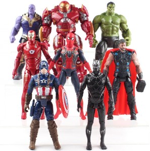 imodish Marvel Avengers Infinity War Set of 8 Spiderman Iron Man