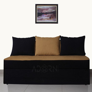 Adorn India Double Solid Wood Sofa Bed