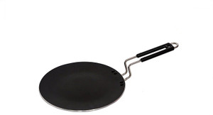 usha shriram Induction Base Hard Anodised Roti Tawa 220 mm SS Rod with sleeve Tawa 22 cm diameter