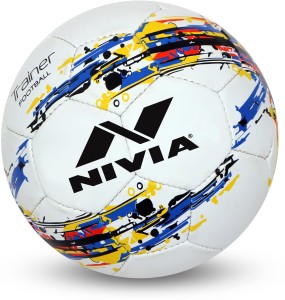 nivia trainer football - size: 4(pack of 1, white)
