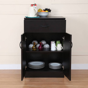 Home Full Engineered Wood Crockery Cabinet Price in India Buy