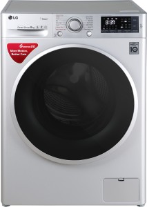 LG 8 kg Inverter Fully Automatic Front Load Washing Machine with Wifi Silver(FHT1408SWL)