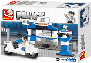 Sluban Police Station Building Block Toys | 86 Pieces | LEGO Compatible | Educational Gift Toys For Kids | M38-B0272