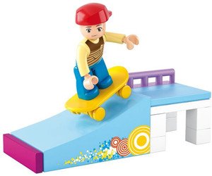 Sluban Skate Boy Building Block Toys | 23Pieces | LEGO Compatible | Educational Toys For Kids | M38-B0512