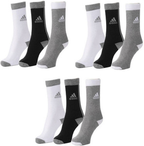 ADIDAS Men & Women Color Block Mid-Calf/Crew