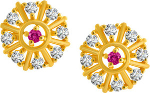 PC Chandra Jewellers Yellow Gold 22kt Stud Earring