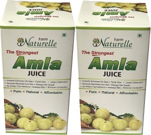 Farm Naturelle Farm Naturelle-Strong Amla Juice -The Finest 400 MLX2 Packs Herbal Amla Juice