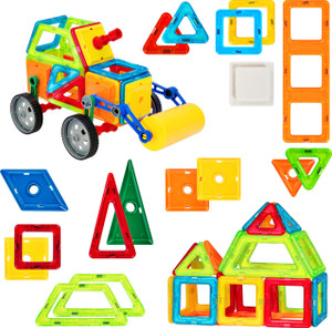 Magicwand Magical Magnetic Construction, Learning & Educational Building Blocks for Toddlers / Kids (76 Pcs)