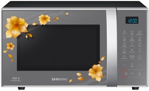 Samsung 21 L Convection Microwave Oven(CE77JD-QH, Floral Silver and Black)