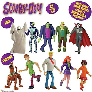 Scooby Doo 10 Friends Foes Action Figure Collection 10 Friends