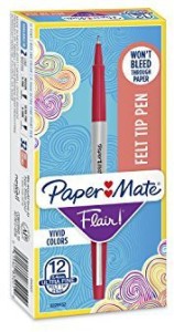 PaperMate Flair Felt Tip Pens Ultra Fine 0.4 MM 12 Count Vivid Colors 20  PACKS