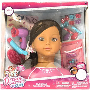 Dream Dazzler Dazzlers Club Brunette Styling Head Dazzlers Club