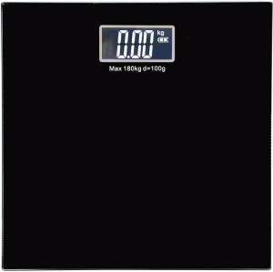 Granny Smith Personal Body Weight Machine Digital Toughened Glass Black/Blue Weighing Scale