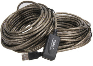 LipiWorld 2.0 Active Extension Repeater Cable Male to Female Cord Adapter for All Extend USB Devices-Printer/Scanners/Mouse/Keyboard etc-Active Cable (25Meter) USB Cable