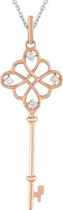 TBZ TheOriginal Precious Pendant 18kt Rose Gold Pendant