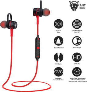 Ant Audio W56 Metal in Ear Stereo Bass Wired Headset with Mic Red ...