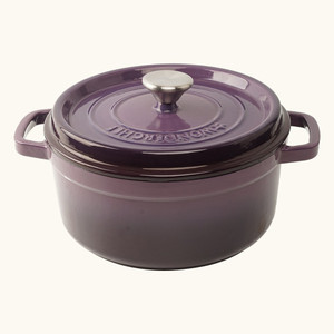 Wonderchef Ferro Cast-Iron with Lid 24cm (Purple) Casserole