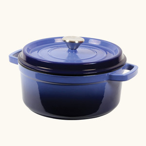 Wonderchef Ferro Cast-Iron with Lid 26cm (Blue) Casserole