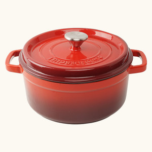 Wonderchef Ferro Cast-Iron with Lid 26cm (Red) Casserole