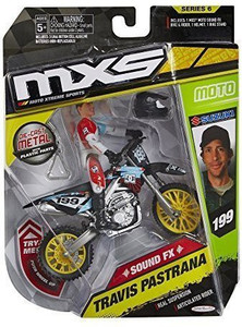 Generic MXS Motocross Travis Pastrana Die cast Bike Rider with