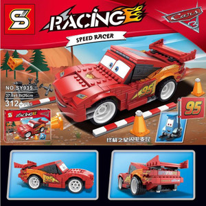 Sanyal Speed Racer Car Self Assembling Toy Bricks & Blocks Set For Kids - 312 pcs Block Set (Multi-color)