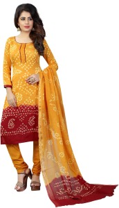 shree sondarya bandhani satin self design salwar suit dupatta material(un-stitched) SSB-4012-01