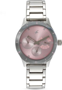 fastrack 6078sm07 monochrome analog watch  - for women