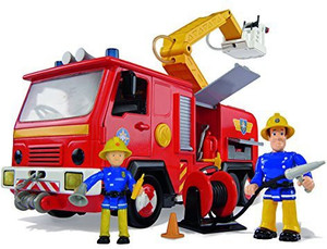 Simba Toys 109257661. Firefighter Sam Jupiter Fire Engine With 2