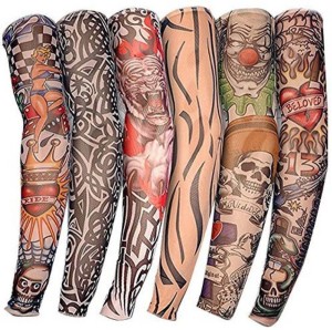 8Pcs Tattoos Arm Sleeves Sun UV Protection Cover Cooling Arm Sleeves for  Men Sunblock Protective Gloves Women Cycling Sun Sleeves  Walmartcom