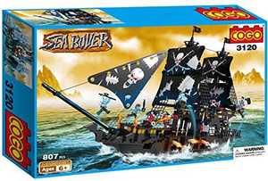 Generic COGO 3120 Sea Rover Corsair Pirates Blocks Bricks Building Set (807 Pieces)