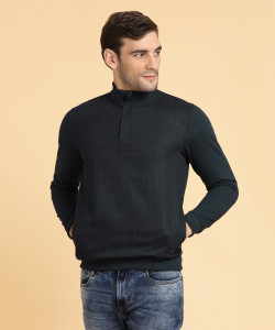 Peter England Full Sleeve Self Design Men's Sweatshirt