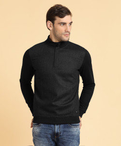 Peter England Full Sleeve Solid Men's Sweatshirt