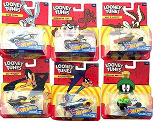 LOONEY TUNES Hot Wheels Die Cast Complete Set of 6 Cars Hot