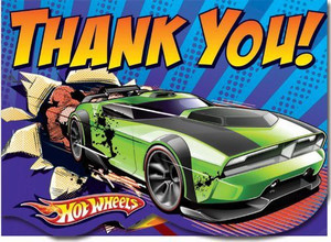 Generic Amscan Hot Wheels Speed City 4 x 5 Folded Thank You Cards 8 Count Discontinued by Manufacturer Amscan Hot Wheels Speed City 4 x 5 Folded Thank You Cards 8 Count Discontinued